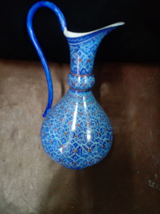 پارچ دستهدار ۲۵ سانتیمتری شفاف