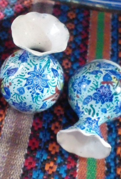 گلدان نقلی میناکاری کوچک