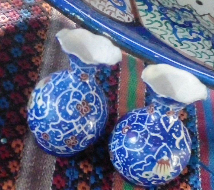 گلدان نقلی میناکاری کوچک