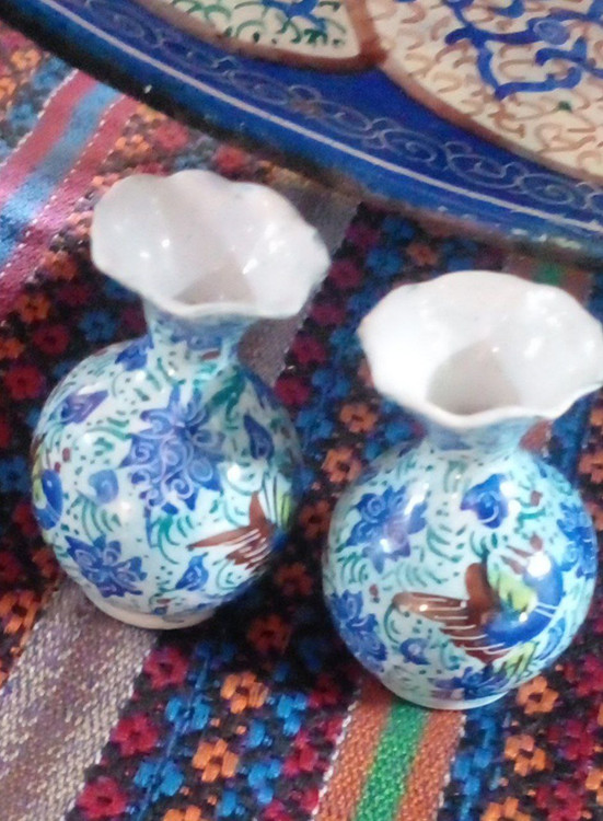 گلدان نقلی میناکاری کوچک