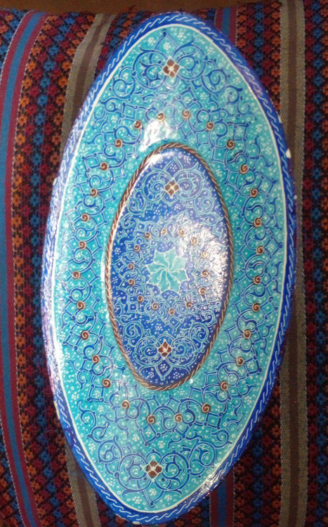 بشقاب بیضی شکل کوچک